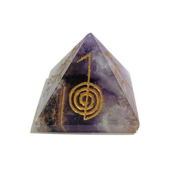 Healing Crystals - Amethyst 1 Inch Reiki Pyramid Wholesale