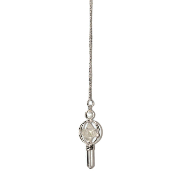 Healing Crystals - Crystal Quartz Merkaba Pendulum Wholesale