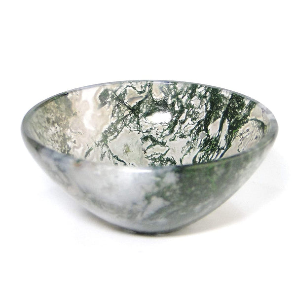 Healing Crystals - Moss Agate Bowl Wholesale