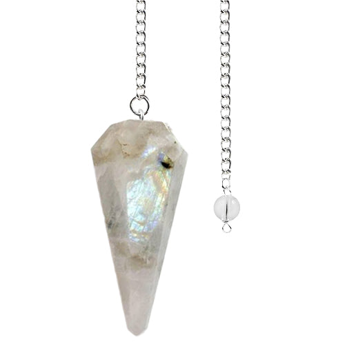 Healing Crystals - Rainbow Moonstone Pendulum Wholesale