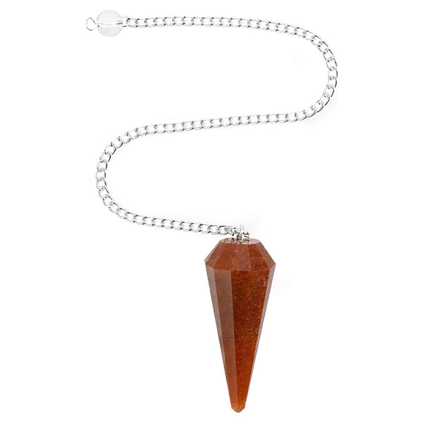 Healing Crystals - Red Aventurine Pendulum Wholesale