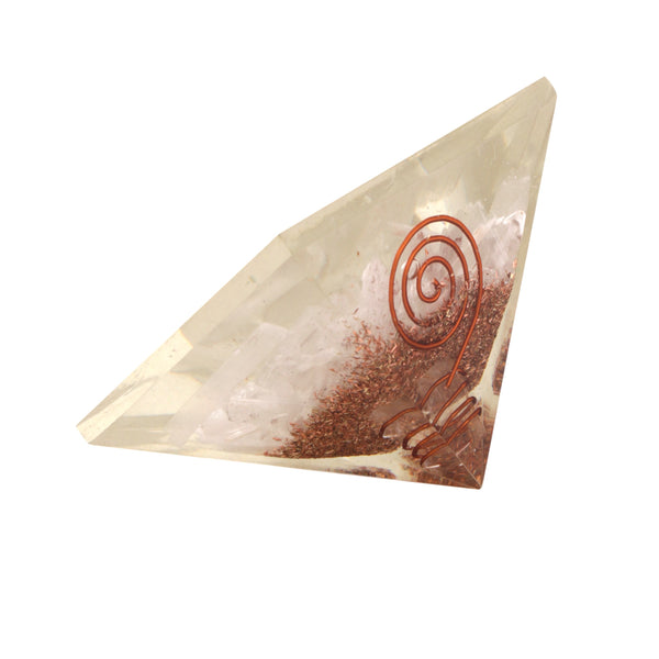 Healing Crystals - White Selenite Orgone Pyramid