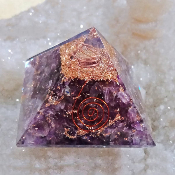 Healing Crystals - Amethyst Orgone Pyramid Wholesale