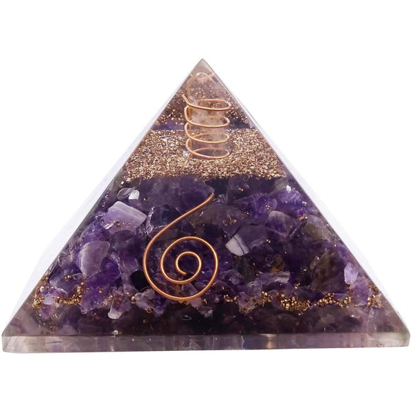 Healing Crystals - Amethyst Orgone Pyramid Wholesale