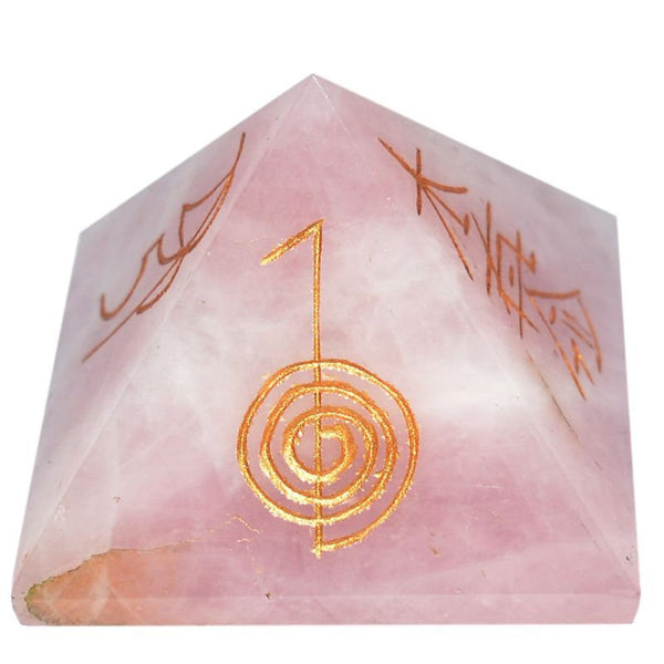 Healing Crystals - Rose Quartz Reiki Pyramid