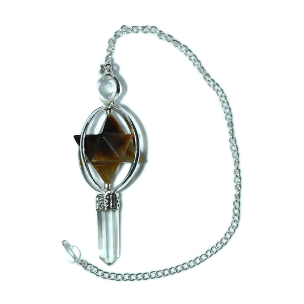 Healing Crystals - Tiger Eye Merkaba Pendulum Wholesale