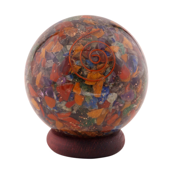 Healing Crystals - Seven Chakra Orgone Mix Sphere Wholesale