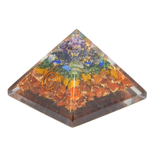 Healing Crystals - Seven Chakra Original Orgone Pyramid