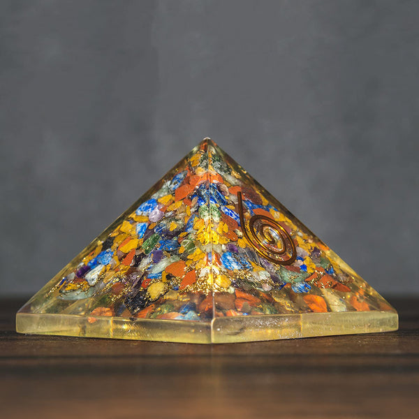 Healing Crystals - Seven Chakra Mix Orgone Pyramid Wholesale