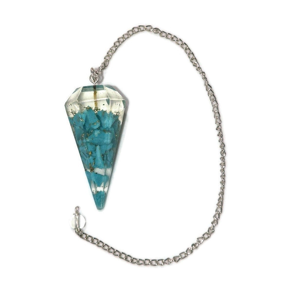Healing Crystals - Turquoise Orgone Pendulum