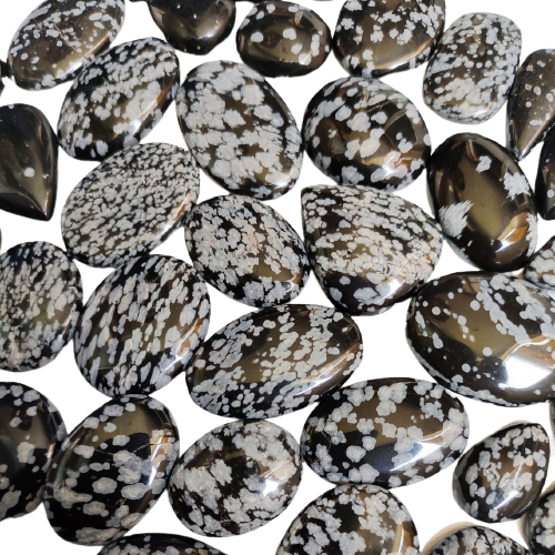 Healing Crystals - Snowflake Obsidian Cabochon Wholesale