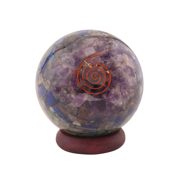 Healing Crystals - Seven Chakra Orgone Layer Sphere