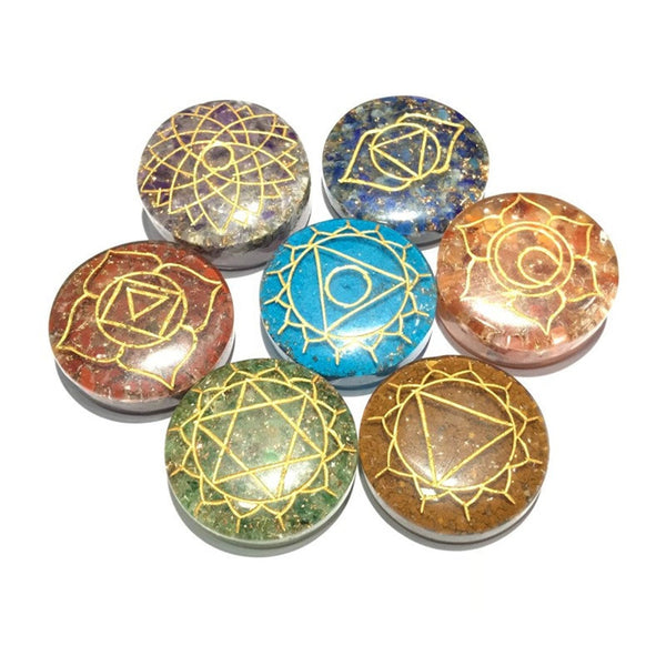 Healing Crystals - Seven Chakra Round Orgone