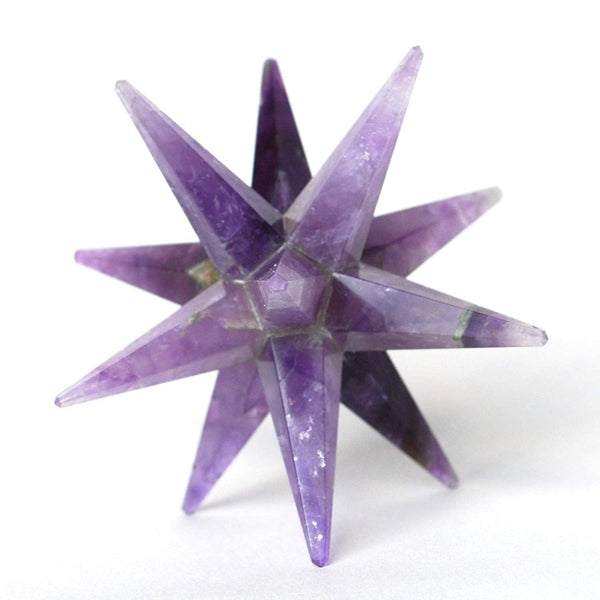 Healing Crystals - Amethyst 12 Pointed Merkaba Wholesale 