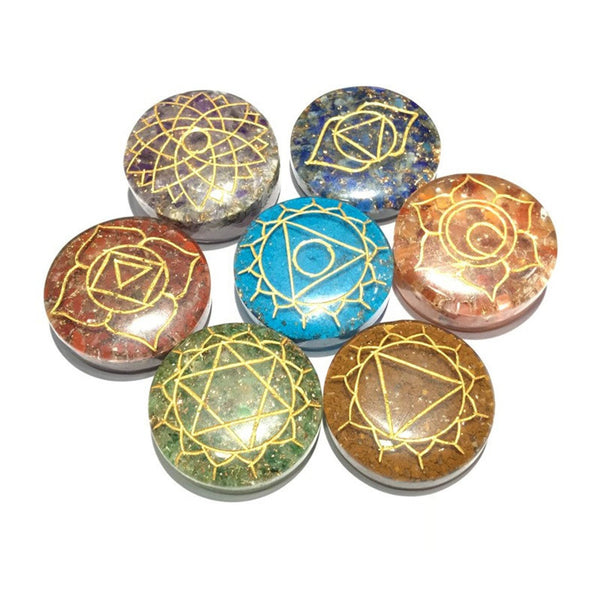 Healing Crystals - Seven Chakra Round Orgone Wholesale