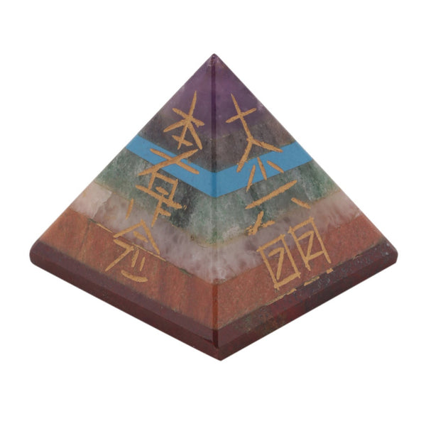 Healing Crystals - Seven Chakra Reiki Pyramid
