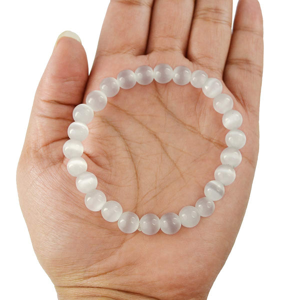 Healing Crystals - White Selenite Bracelet