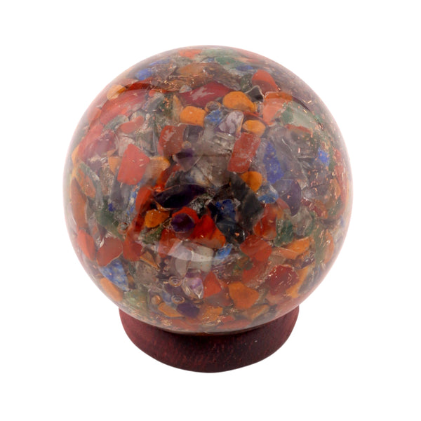 Healing Crystals - Seven Chakra Orgone Mix Sphere 