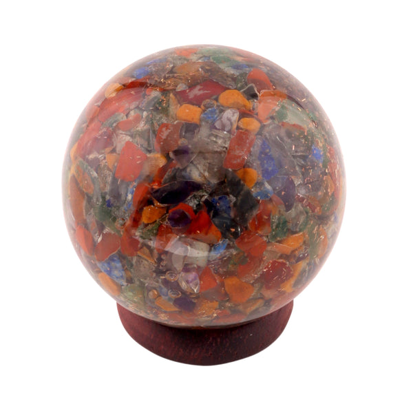 Healing Crystals - Seven Chakra Orgone Mix Sphere Wholesale