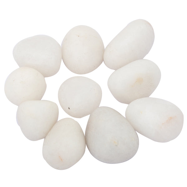 Healing Crystals - White Agate Tumble Wholesale