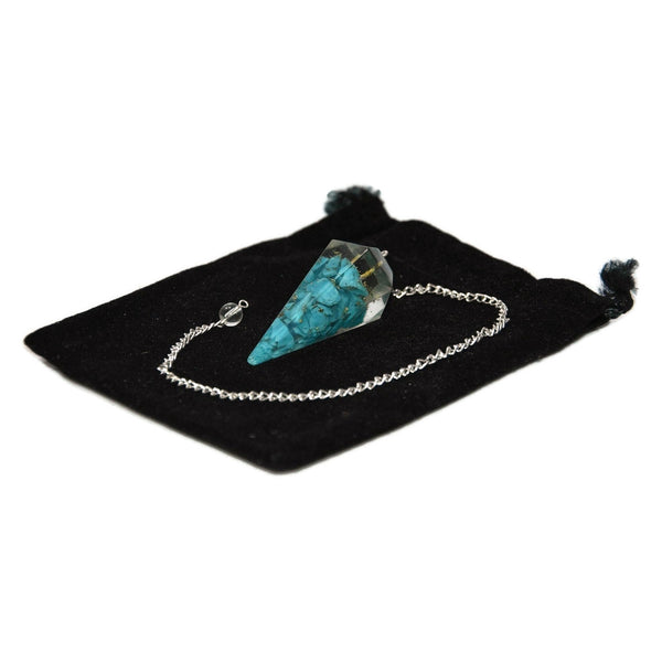 Healing Crystals - Turquoise Orgone Pendulum Wholesale
