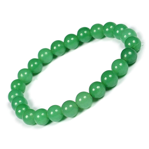 Triple Prosperity Bracelet: Citrine, Green Aventurine, & African Turquoise  8 mm Round Prosperity and Good Luck Crystals (Gemstone Bracelet)