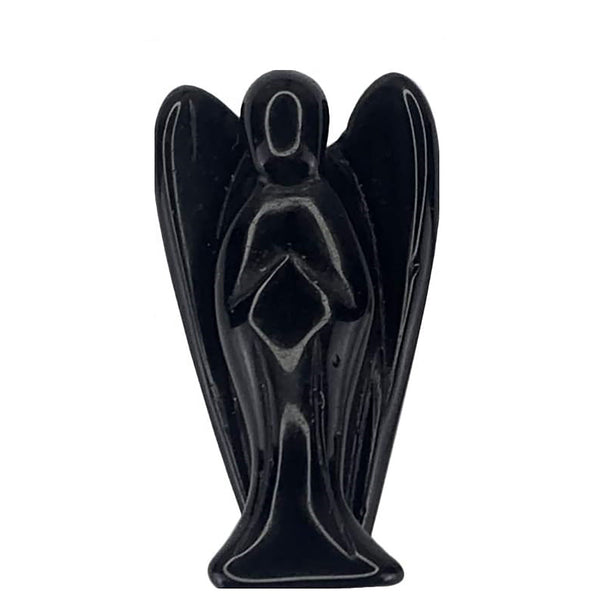 Black Agate 3 Inches Angel Wholesale Pieces Lot