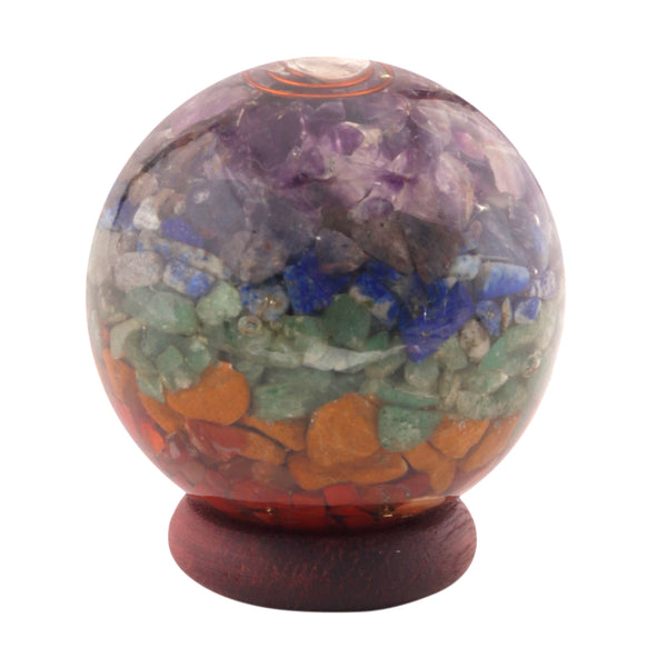 Healing Crystals - Seven Chakra Orgone Layer Sphere Wholesale