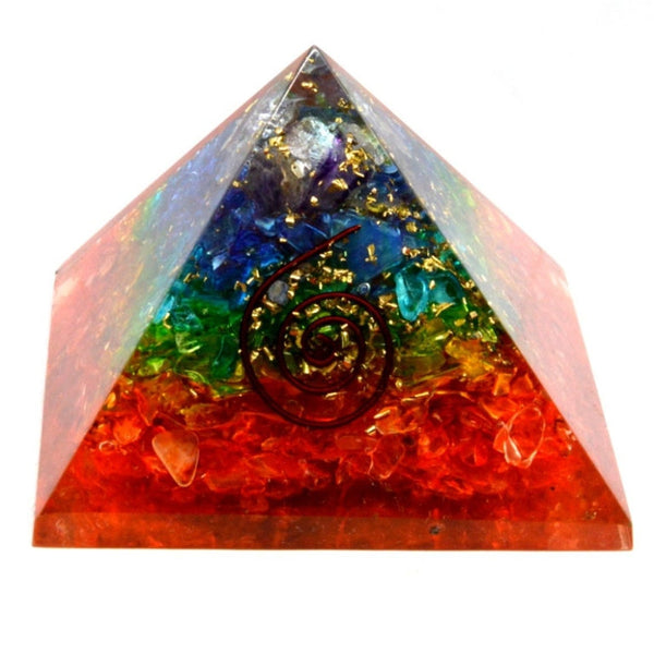 Healing Crystals - Seven Chakra Orgone Pyramid