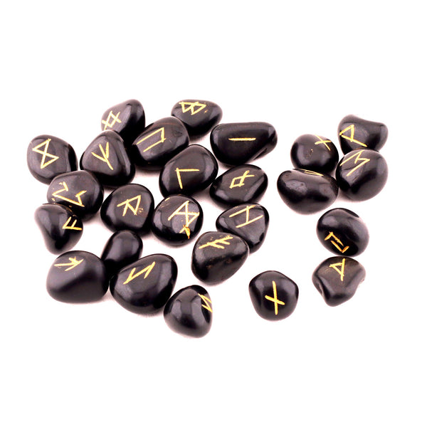 Healing Crystals - Black Tourmaline Tumble Runes