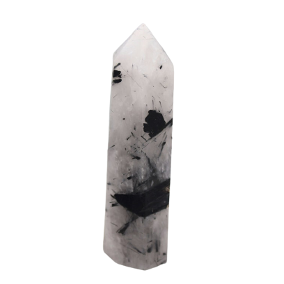 Healing Crystals - Black Tourmalated Quartz Pencil Wand 