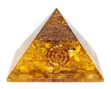 Healing Crystals - Citrine Orgone Pyramid