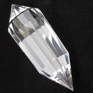 Healing Crystals - Clear Quartz Vogel Shape Double Pointed Pencil Wand Wholesale