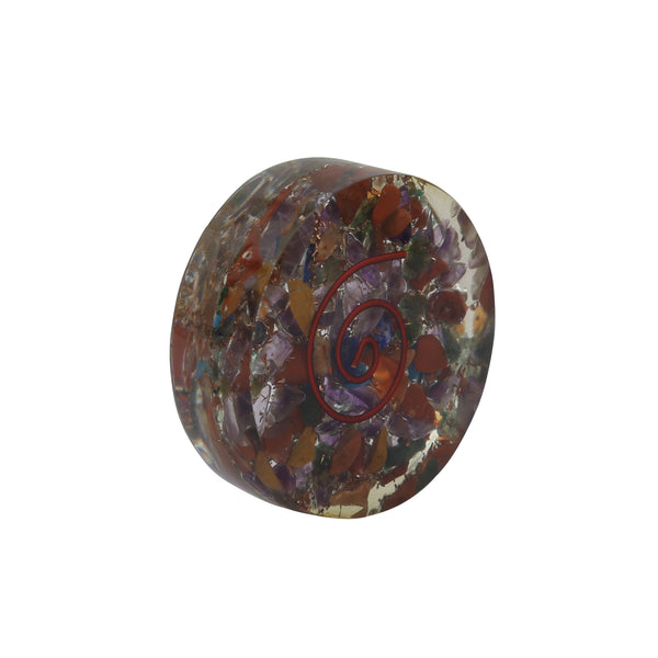 Healing Crystals - Seven Chakra Orgone Disc 