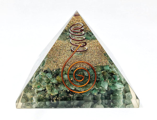 Healing Crystals - Green Aventurine Orgone Pyramid 
