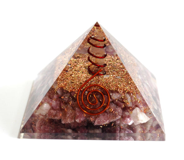 Healing Crystals - Lepidolite Orgone Pyramid 