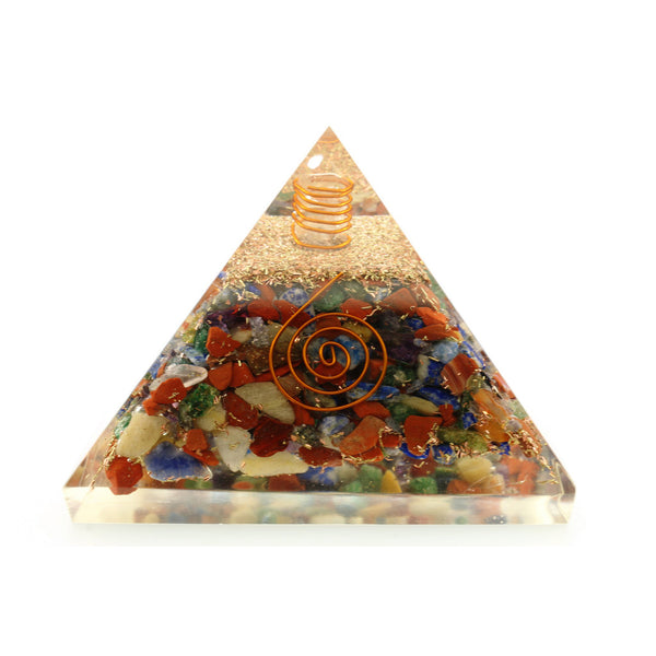 Healing Crystals - Seven Chakra Mix Orgone Pyramid Wholesale