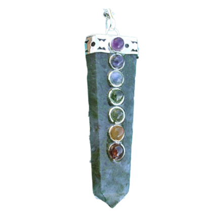 Healing Crystals - Moss Agate Flat Pendant