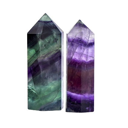 Healing Crystals - Multi Fluorite Pencil Wand