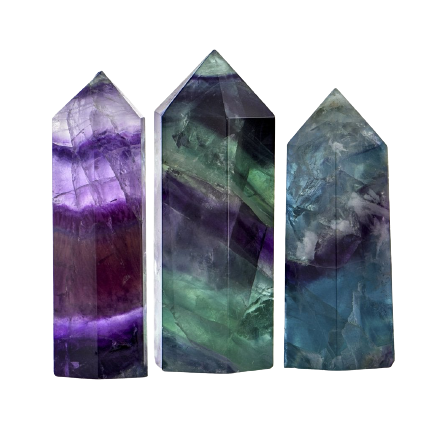 Healing Crystals - Multi Fluorite Pencil Wand