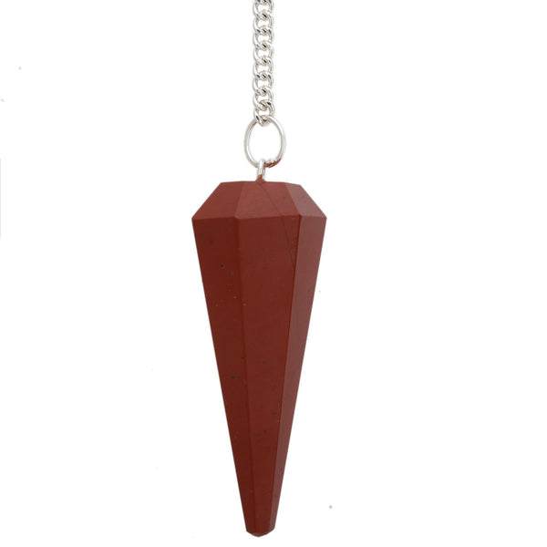 Healing Crystals - Red Jasper Pendulum 