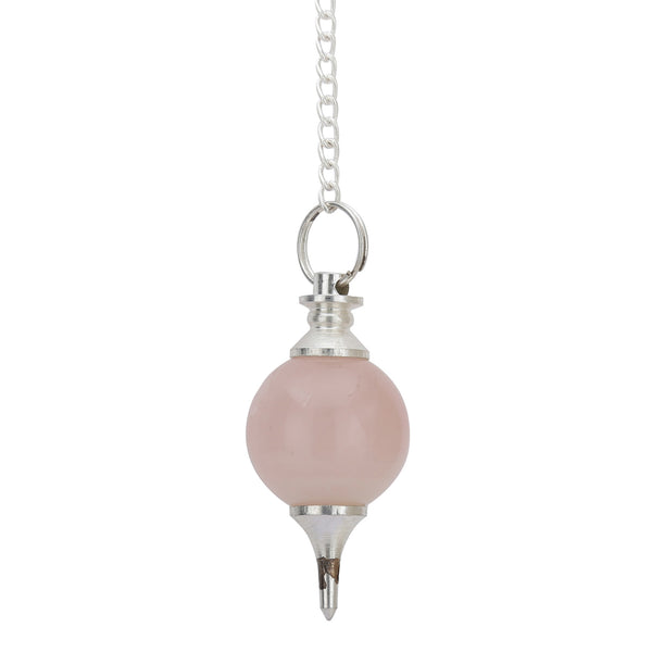 Healing Crystals - Rose Quartz Ball Pendulum Wholesale