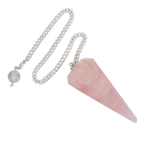 Healing Crystals - Rose Quartz Pendulum