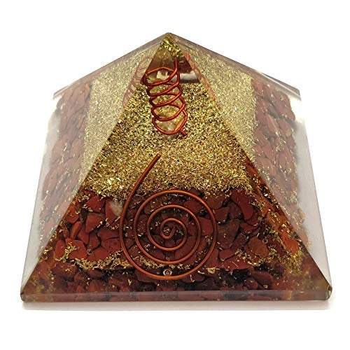 Healing Crystals - Red Jasper Orgone Pyramid