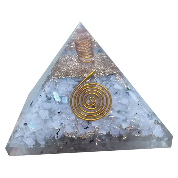 Healing Crystals - Rainbow Moonstone Orgone Pyramid Wholesale